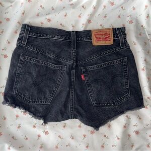 Levi 501 Black Jean Shorts